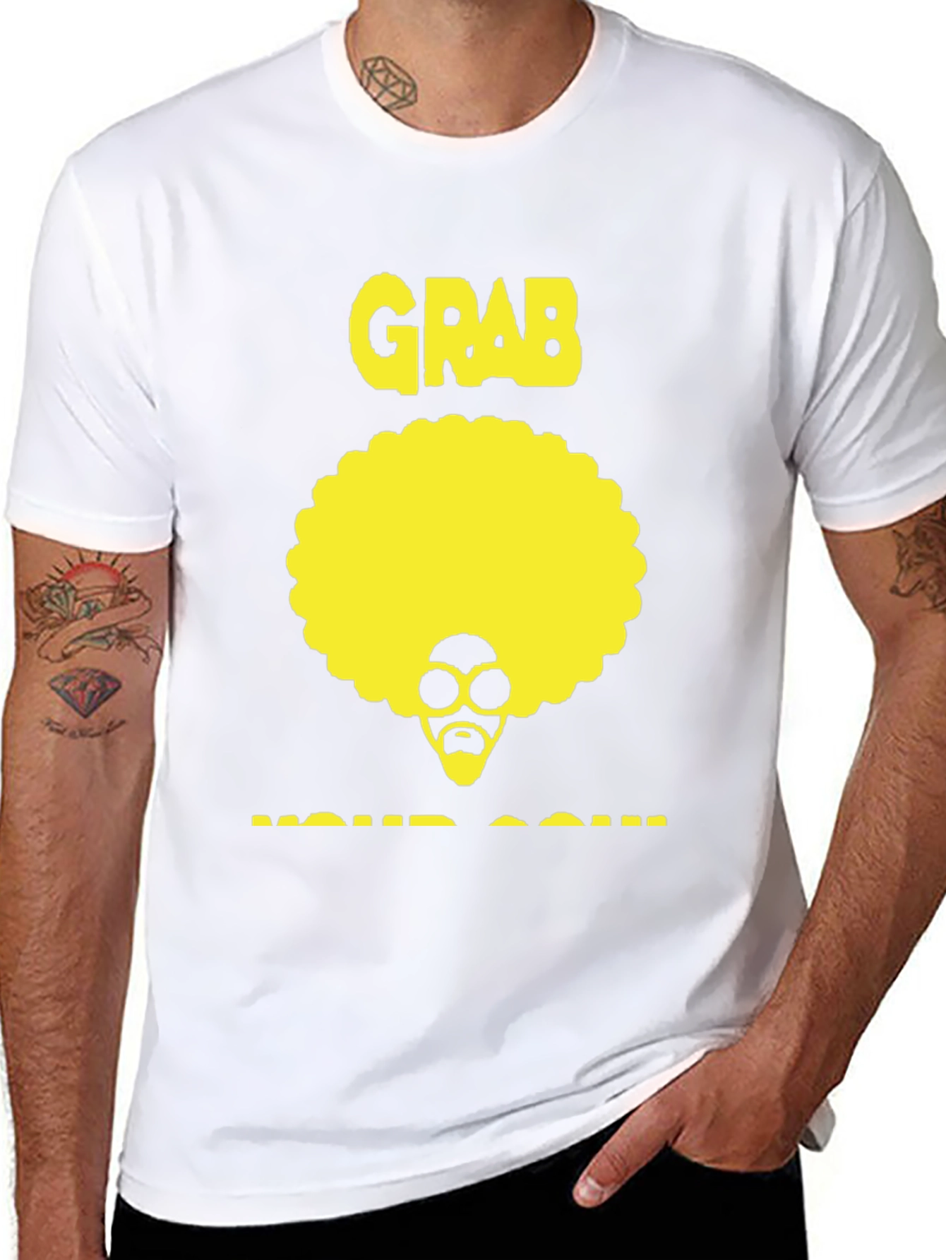 Grab Your Soul Retro Afro T-Shirt