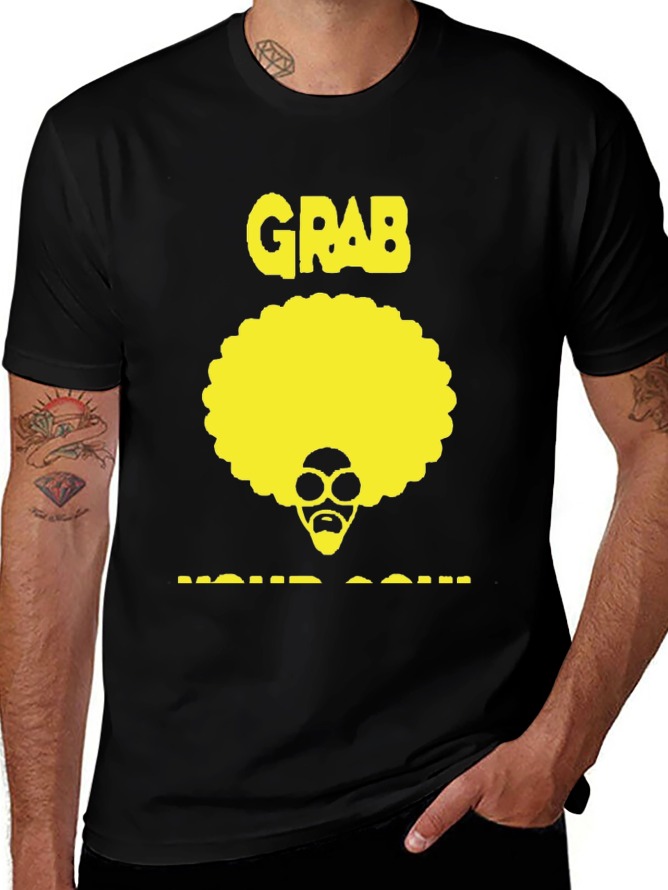 Grab Your Soul Retro Afro T-Shirt