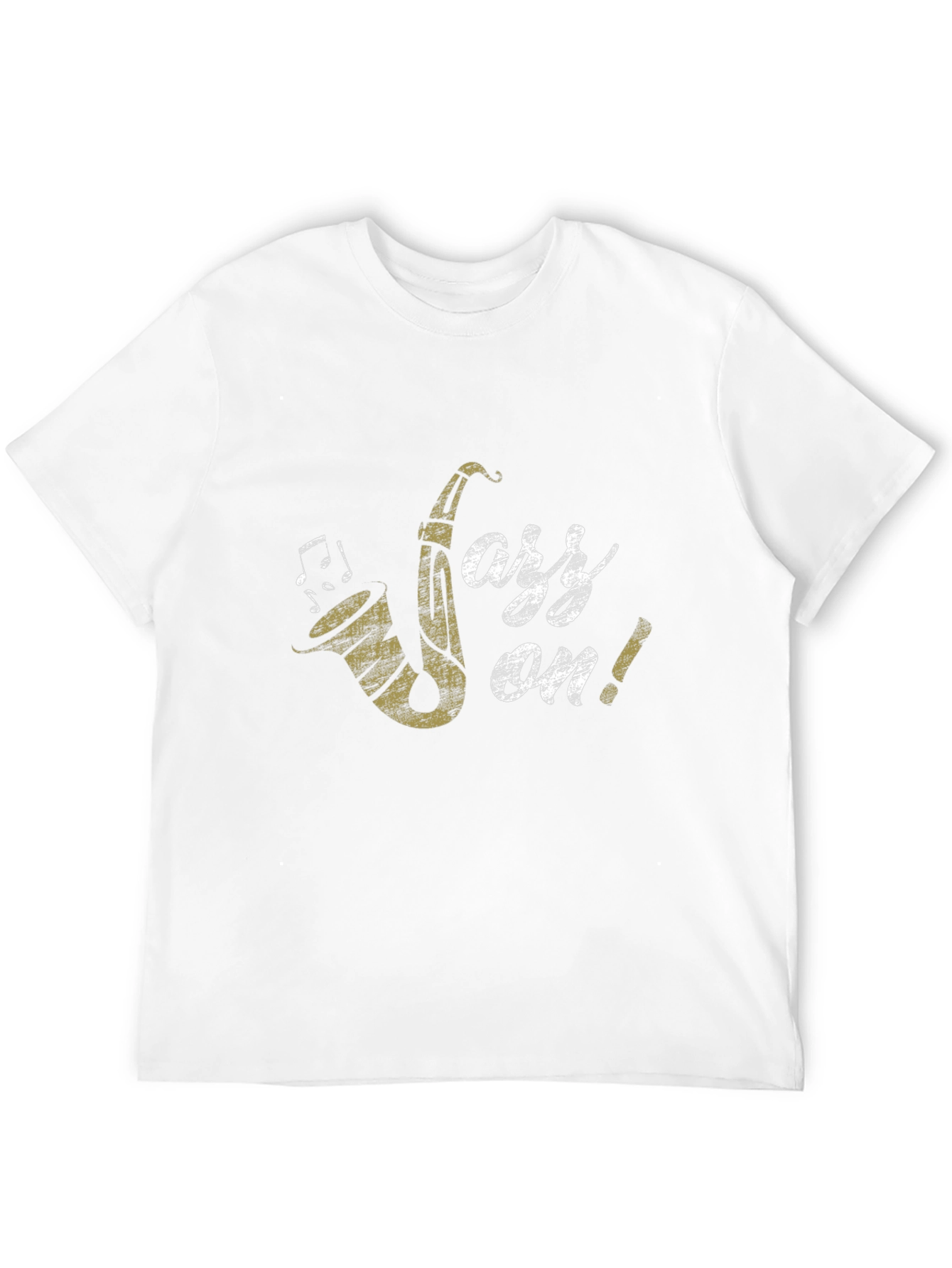 Jazz On! Graphic Print Black Cotton T-Shirt
