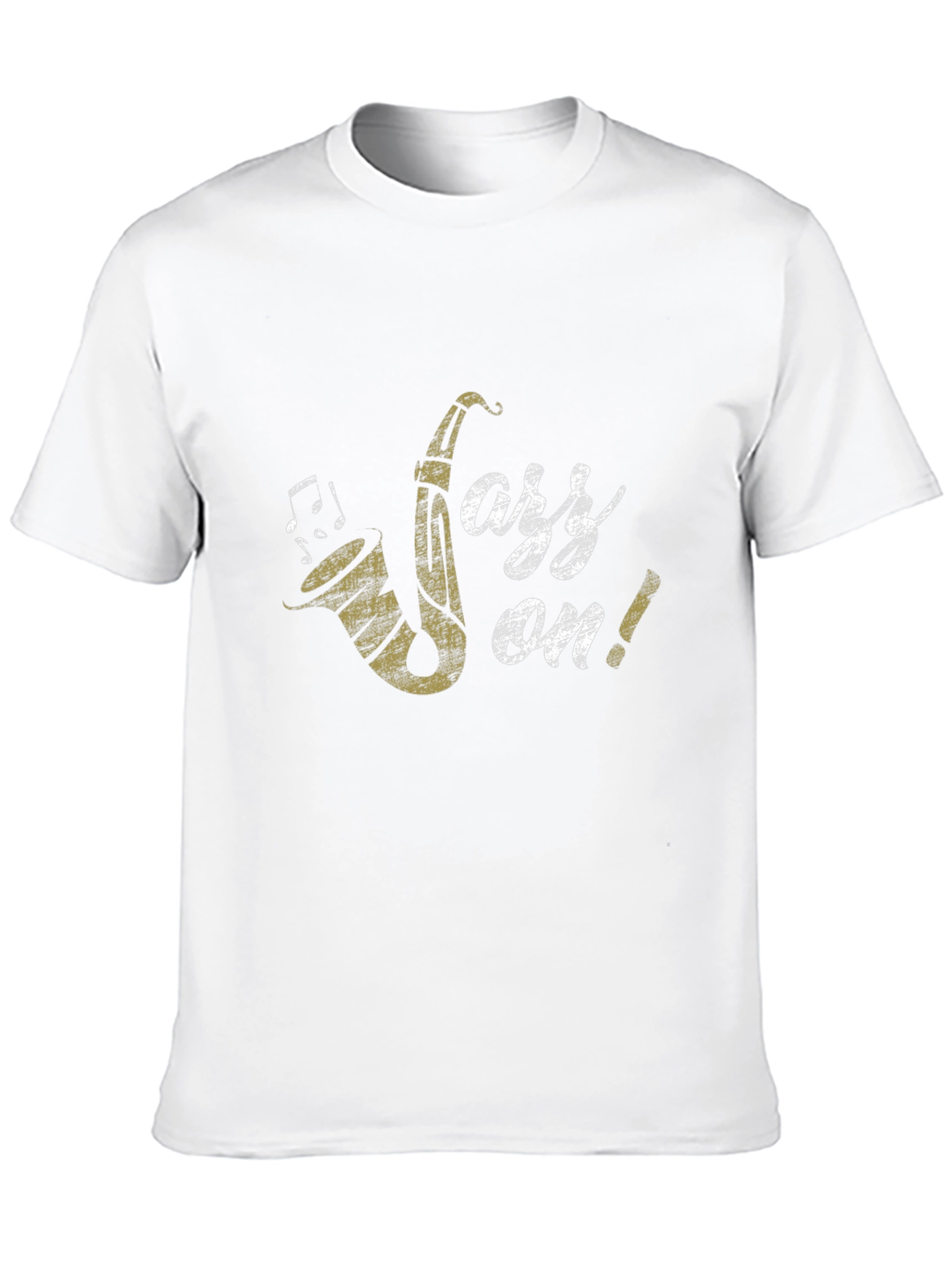 Jazz On! Graphic Print Black Cotton T-Shirt