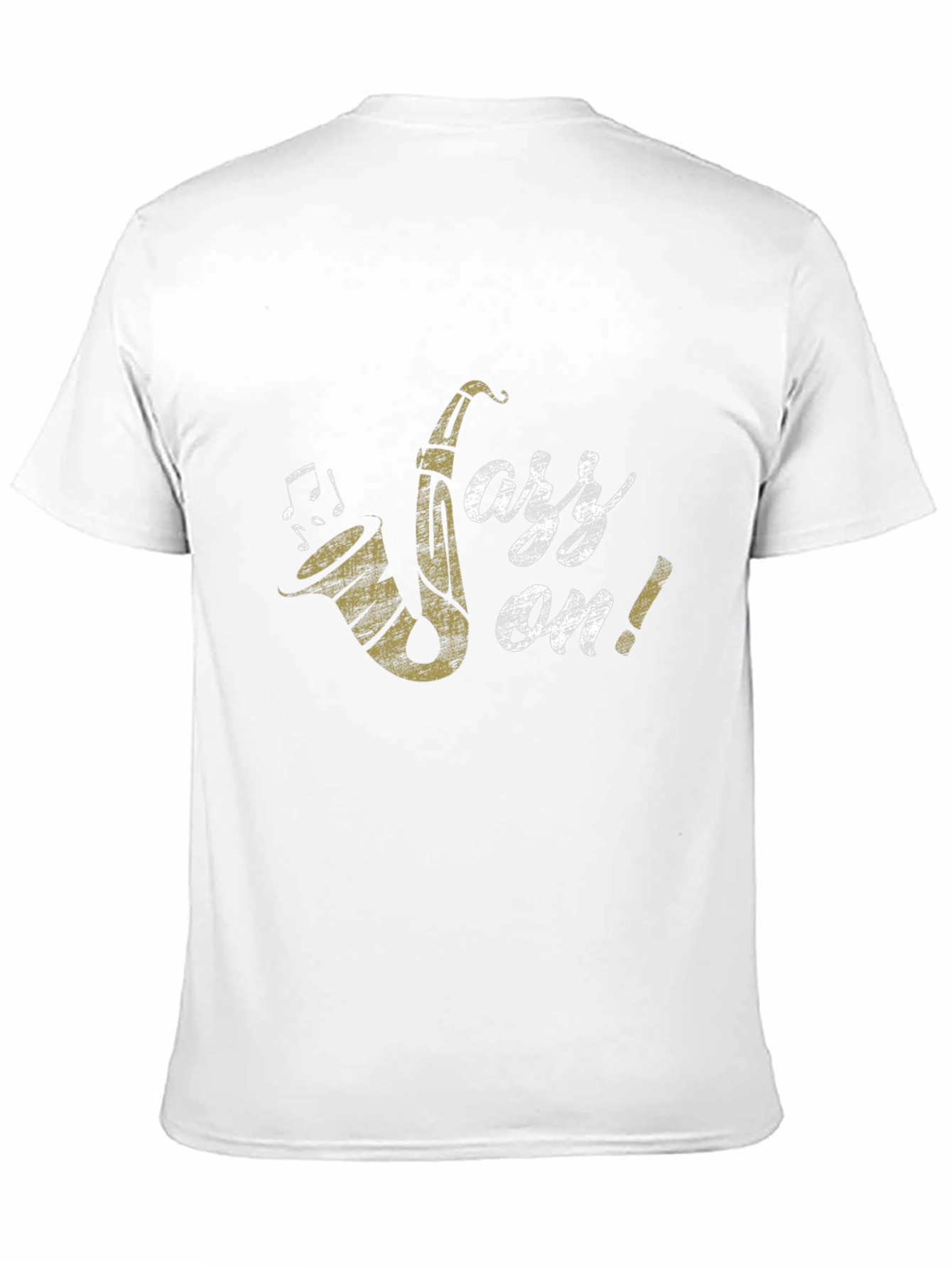 Jazz On! Graphic Print Black Cotton T-Shirt