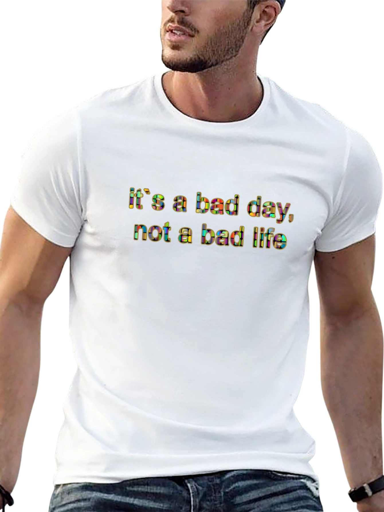 Bad Day Graphic Tee - Motivational Black T-Shirt