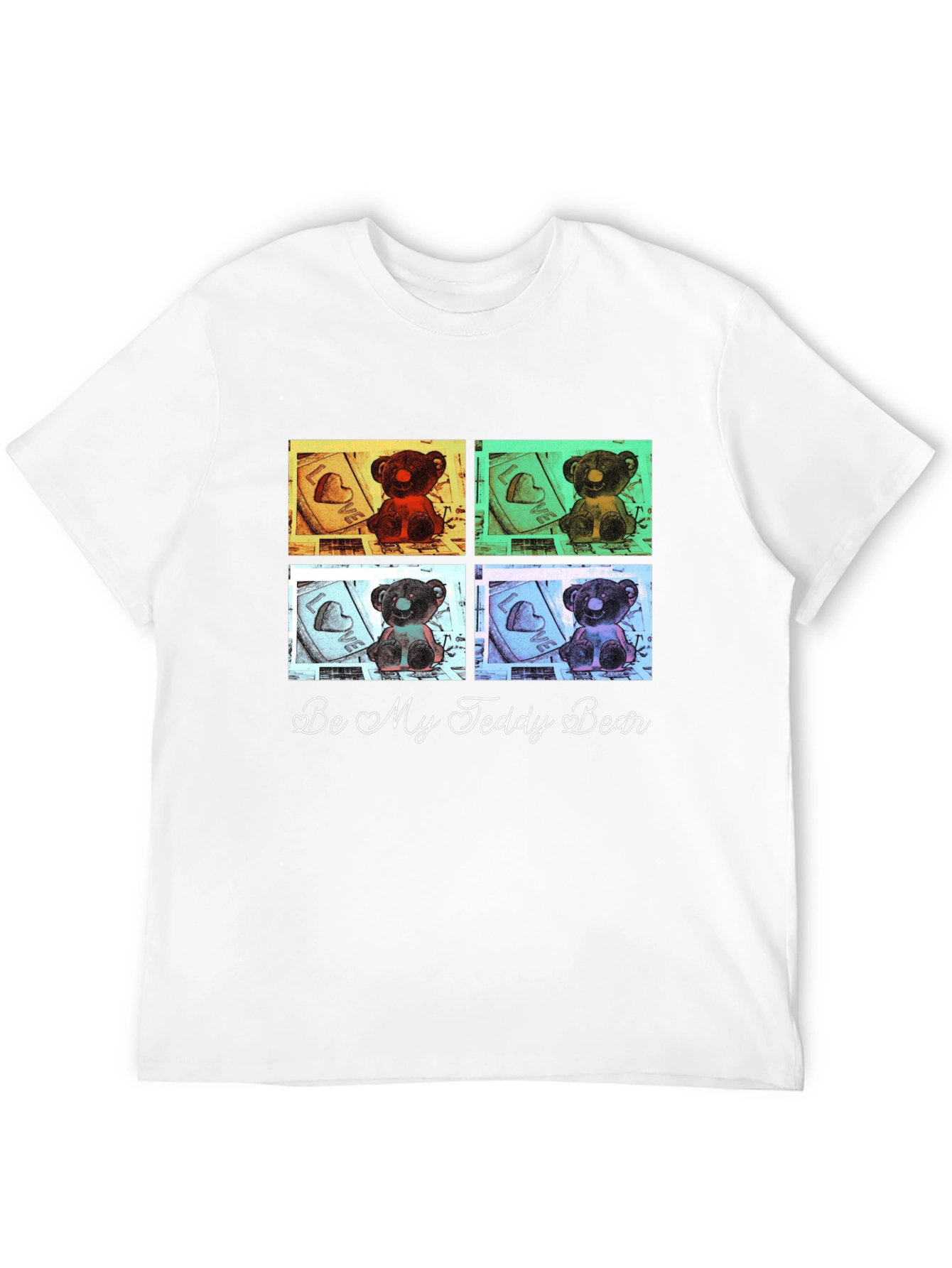 Be My Teddy Bear Graphic Tee - Black