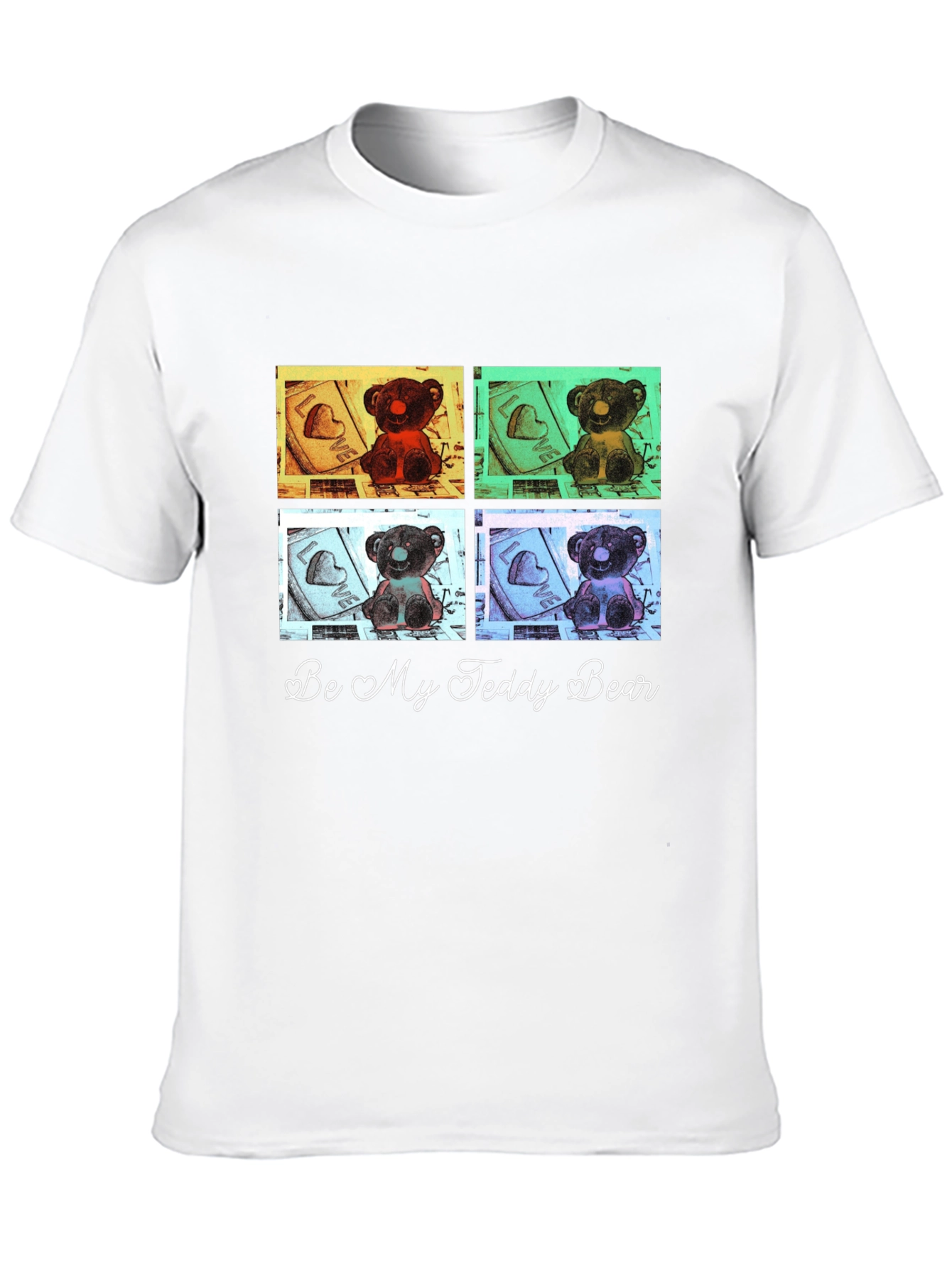 Be My Teddy Bear Graphic Tee - Black