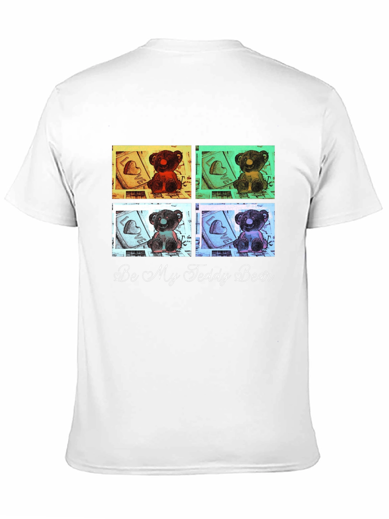 Be My Teddy Bear Graphic Tee - Black