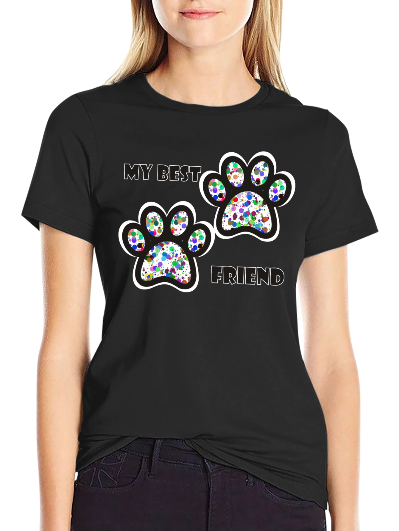 My Best Friend Paw Print T-Shirt