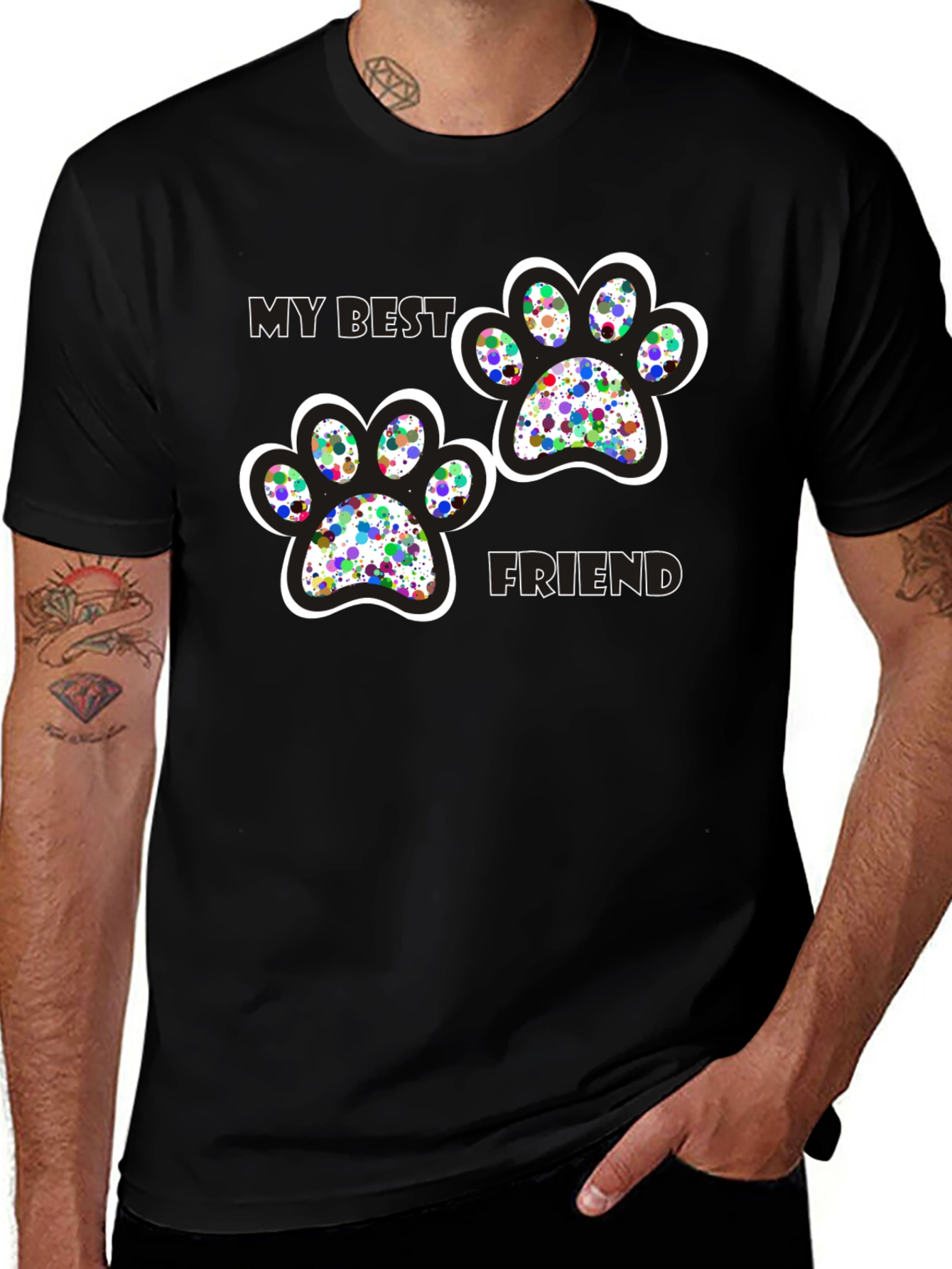 My Best Friend Paw Print T-Shirt