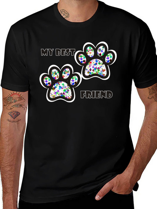 My Best Friend Paw Print T-Shirt