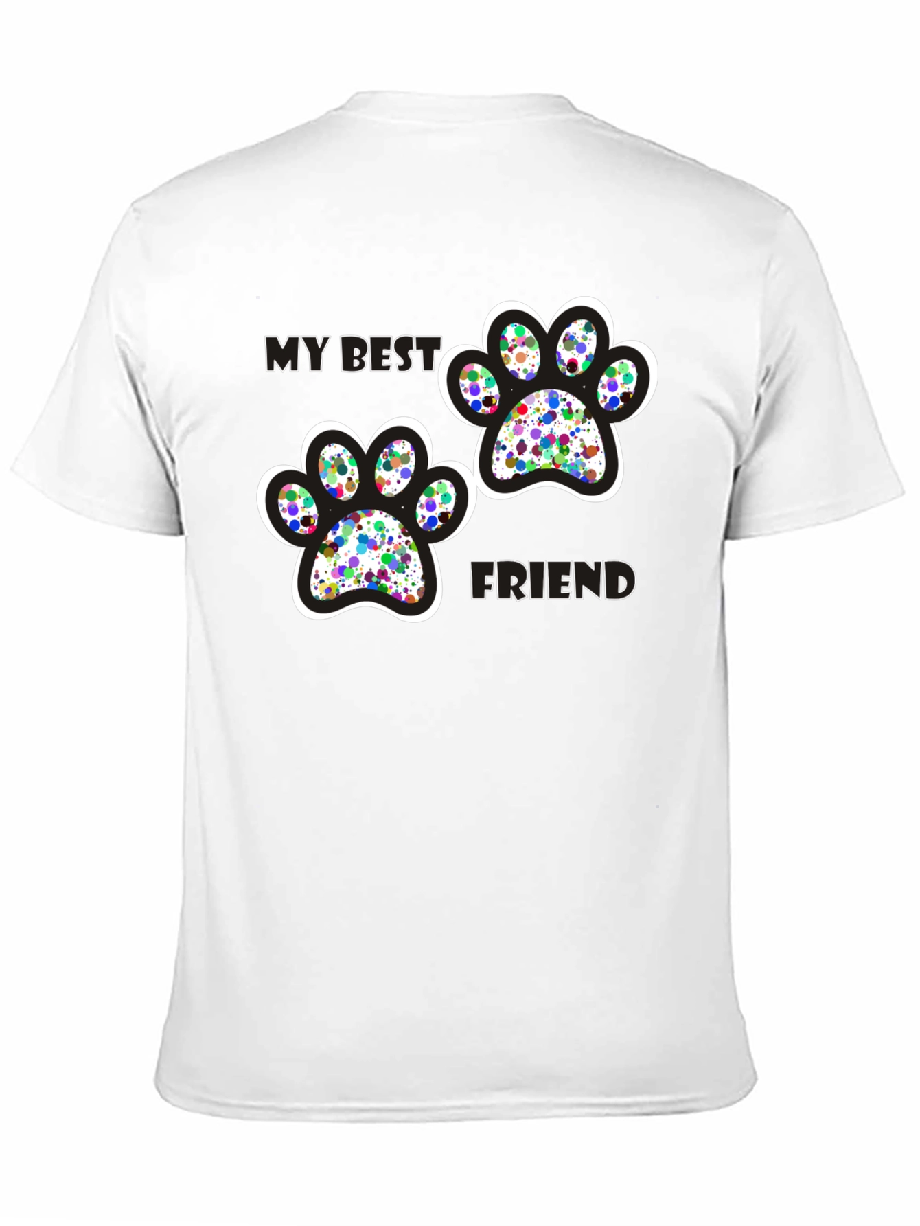 My Best Friend Paw Print T-Shirt