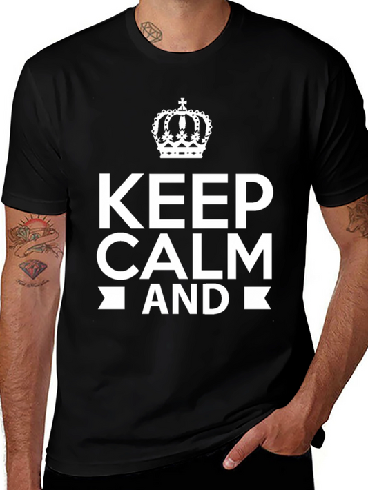 Keep Calm Graphic T-Shirt - Black