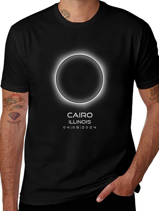 Cairo Illinois Eclipse T-Shirt - April 8 2024