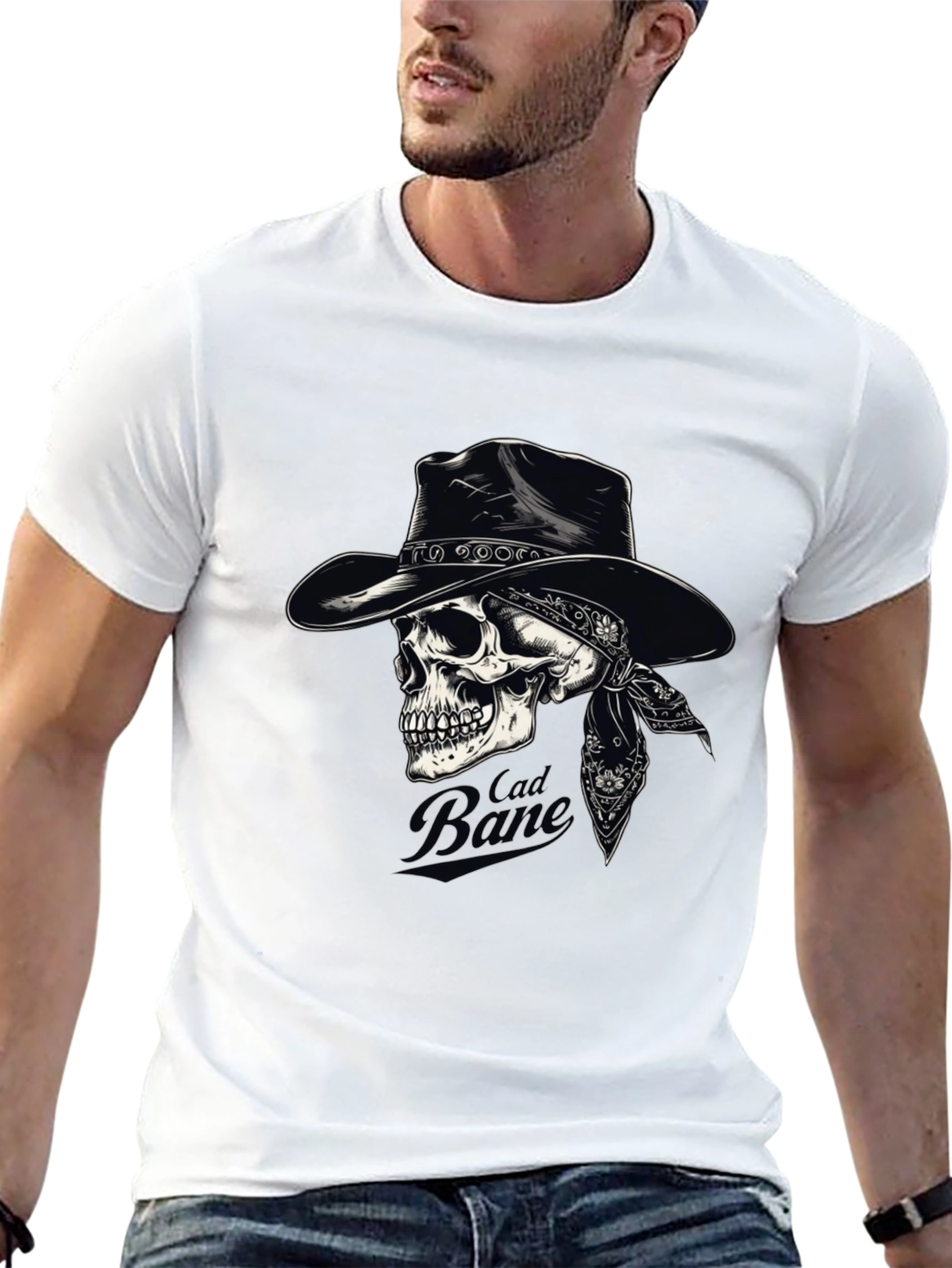 Cad Bane Skull Cowboy Black T-Shirt