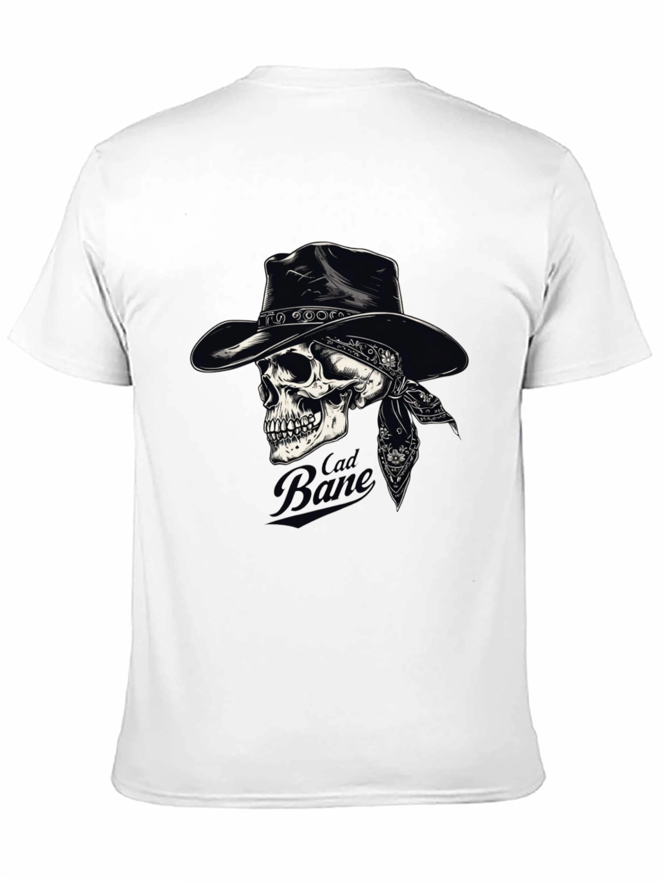 Cad Bane Skull Cowboy Black T-Shirt