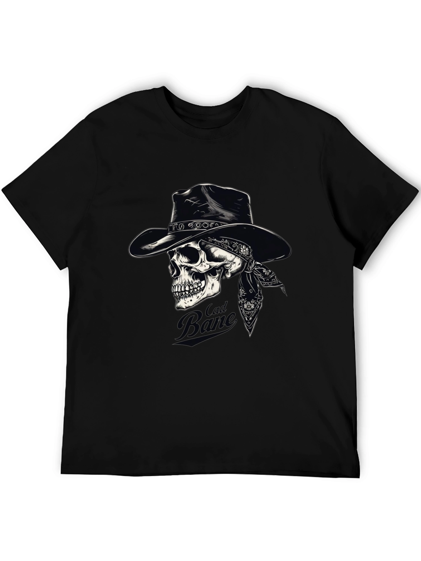 Cad Bane Skull Cowboy Black T-Shirt