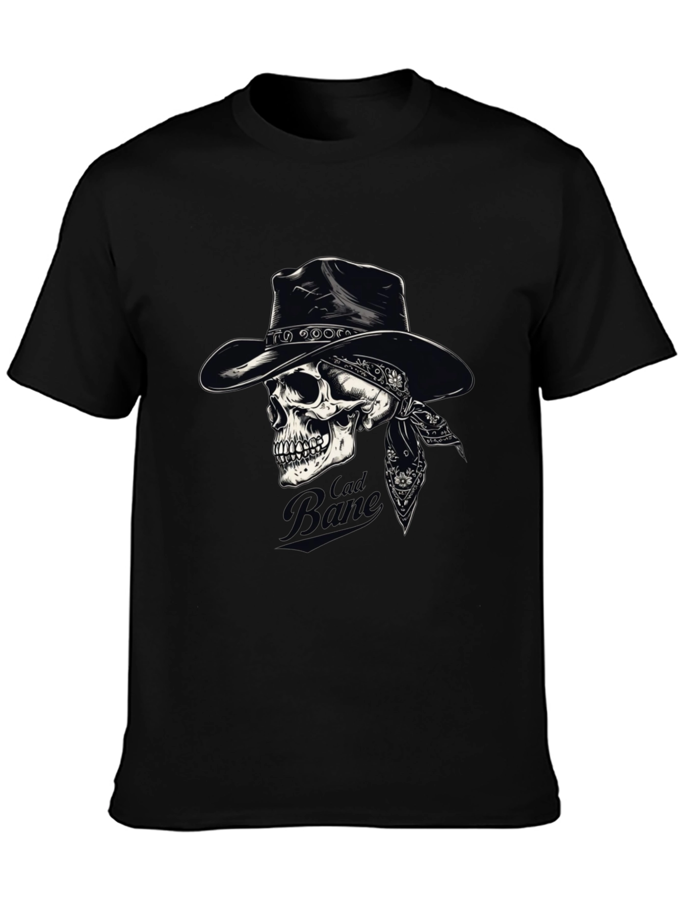 Cad Bane Skull Cowboy Black T-Shirt