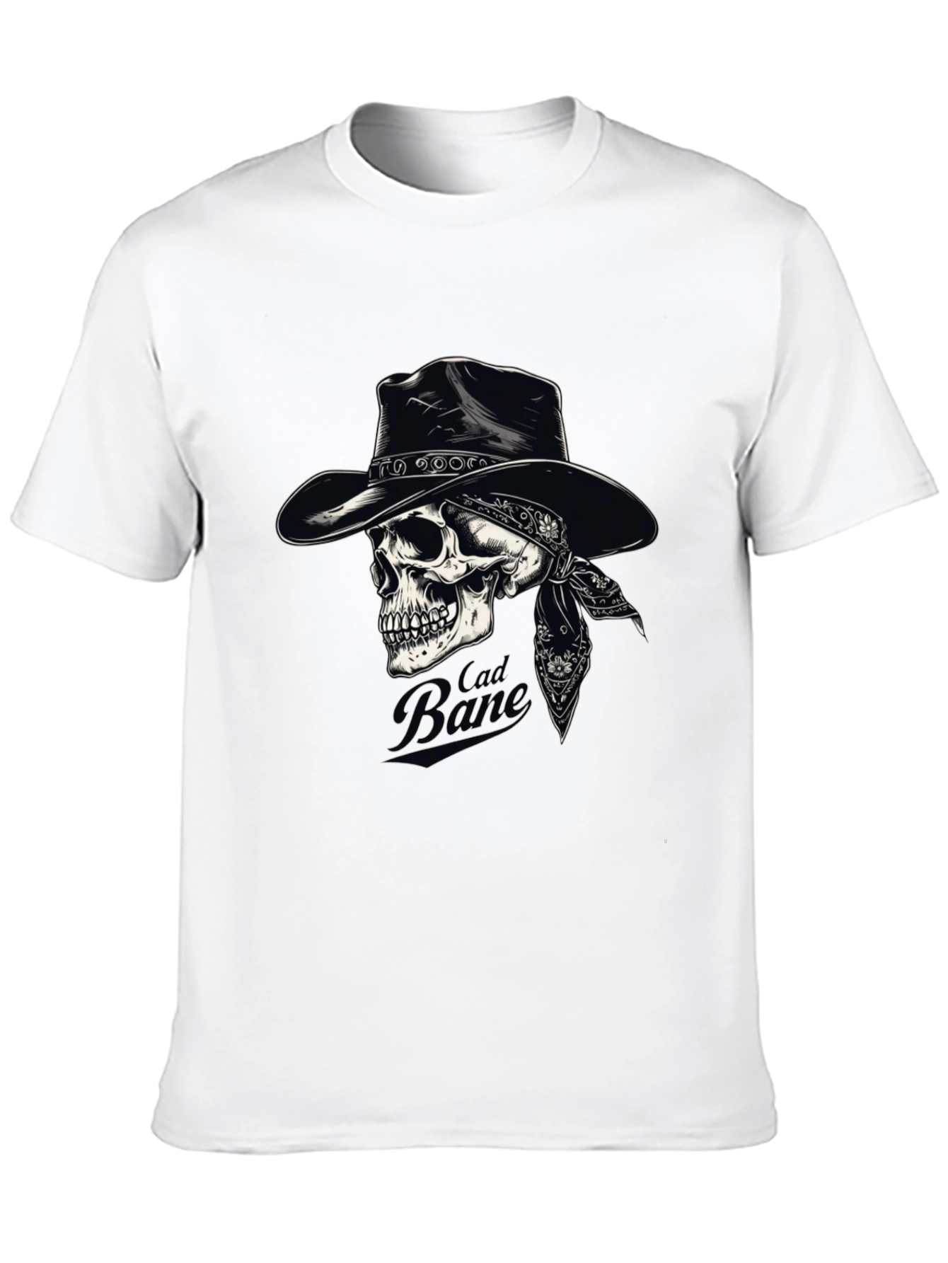 Cad Bane Skull Cowboy Black T-Shirt