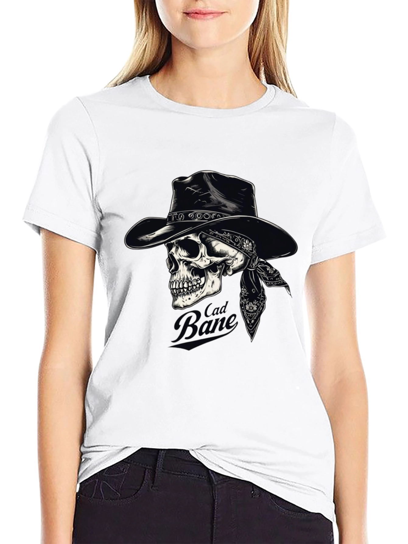 Cad Bane Skull Cowboy Black T-Shirt
