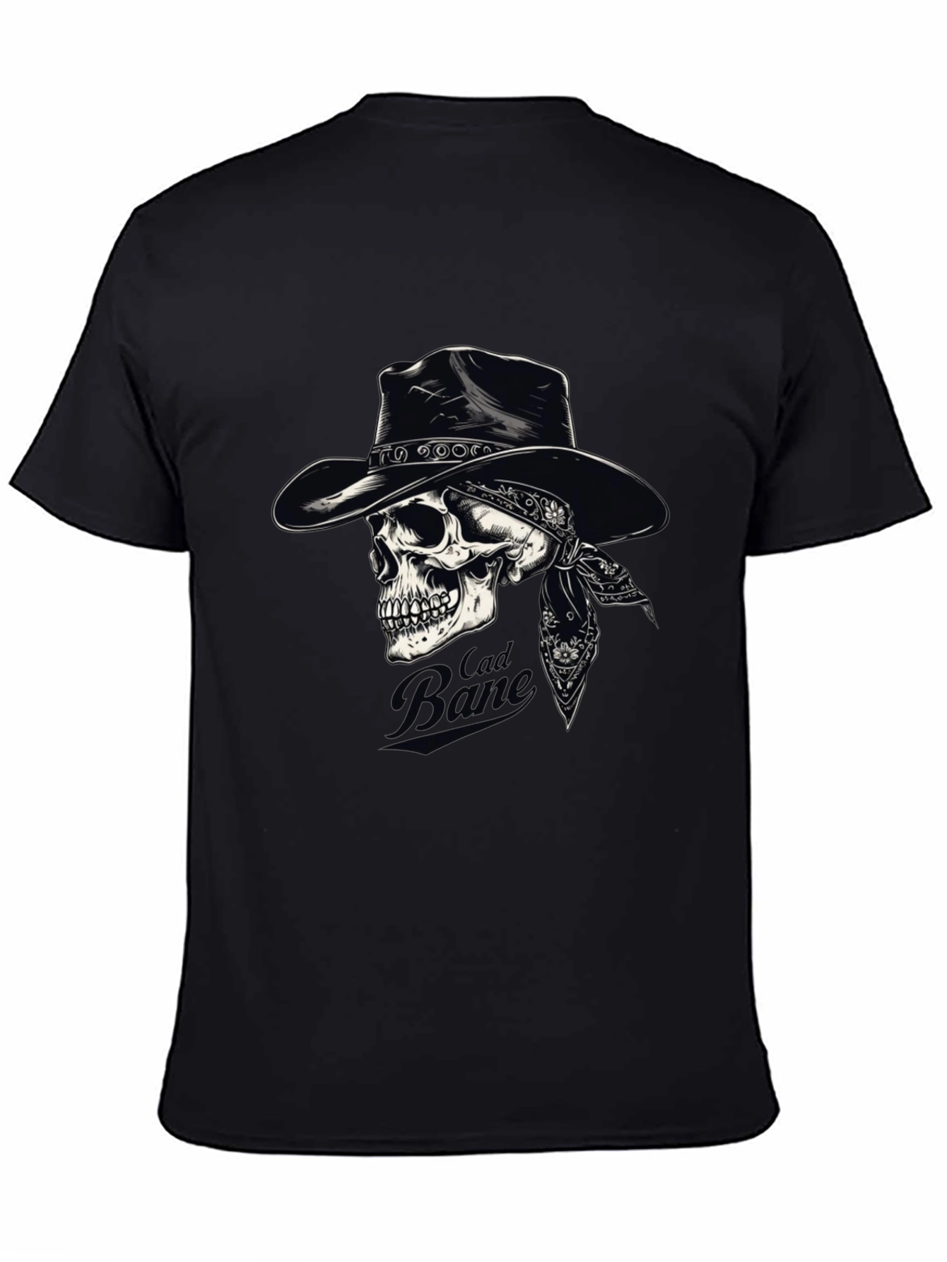 Cad Bane Skull Cowboy Black T-Shirt