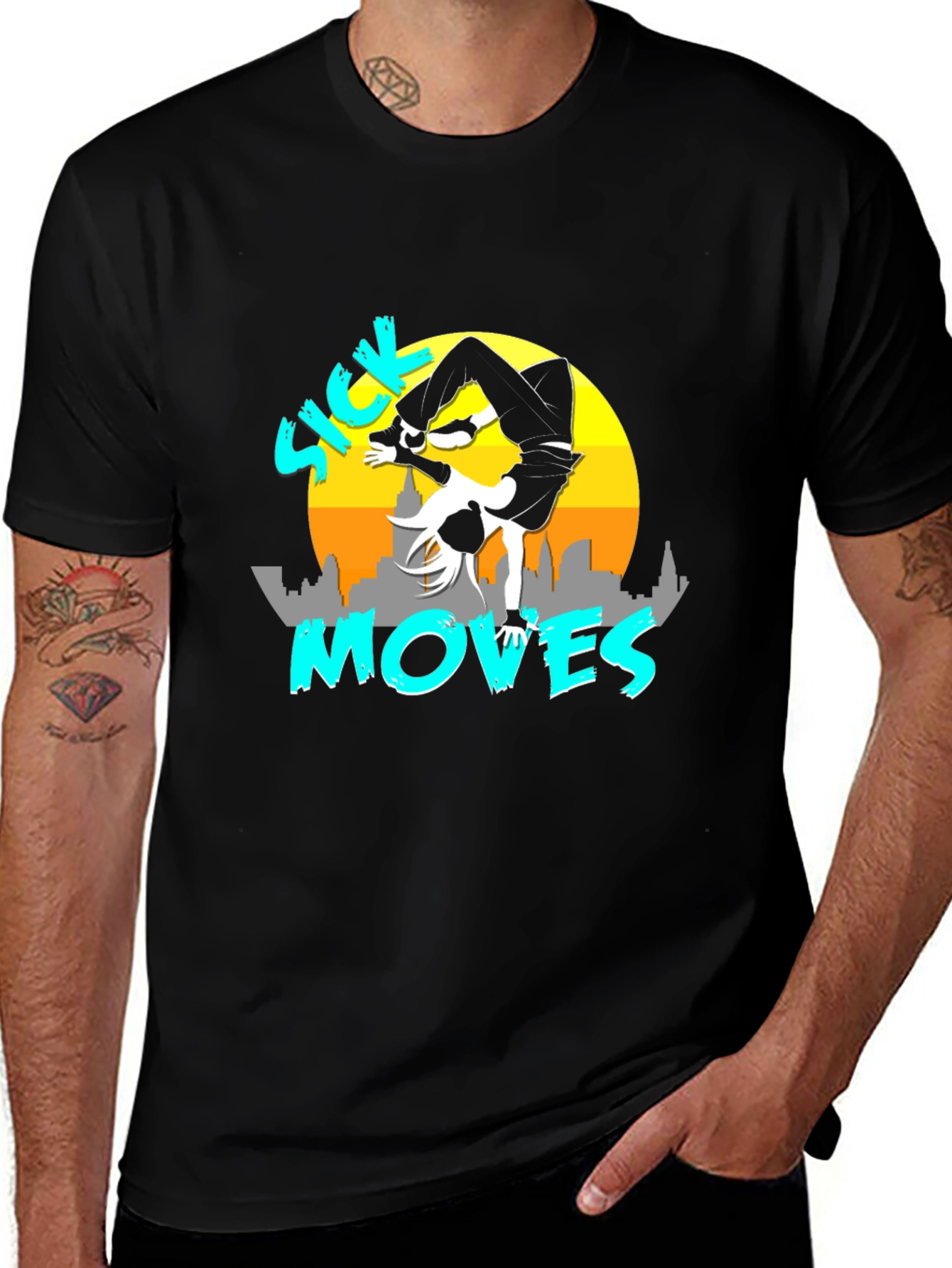 Sick Moves Graphic Tee - Black
