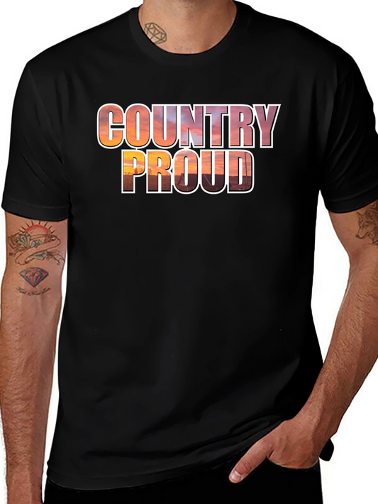 Country Proud Graphic Tee - Black