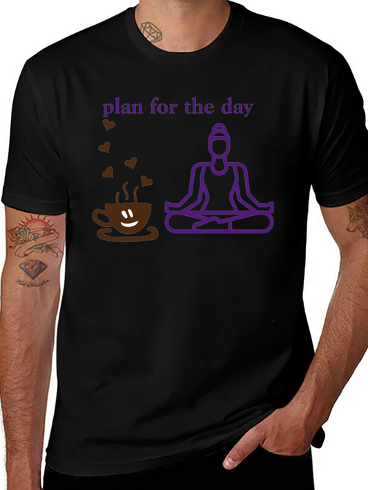 Plan for the Day Coffee Yoga T-Shirt