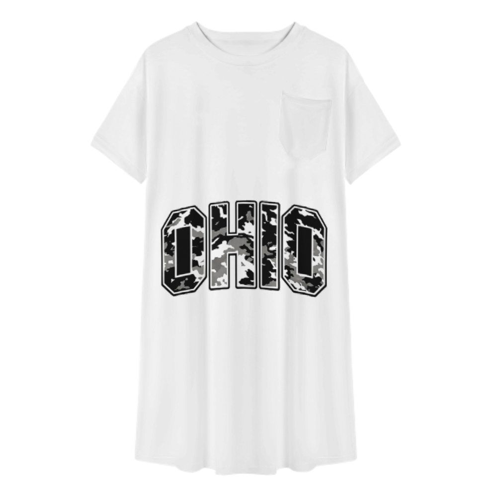 Ohio Camo Graphic T-Shirt | Vintage Athletic State Pride Tee(z1166)