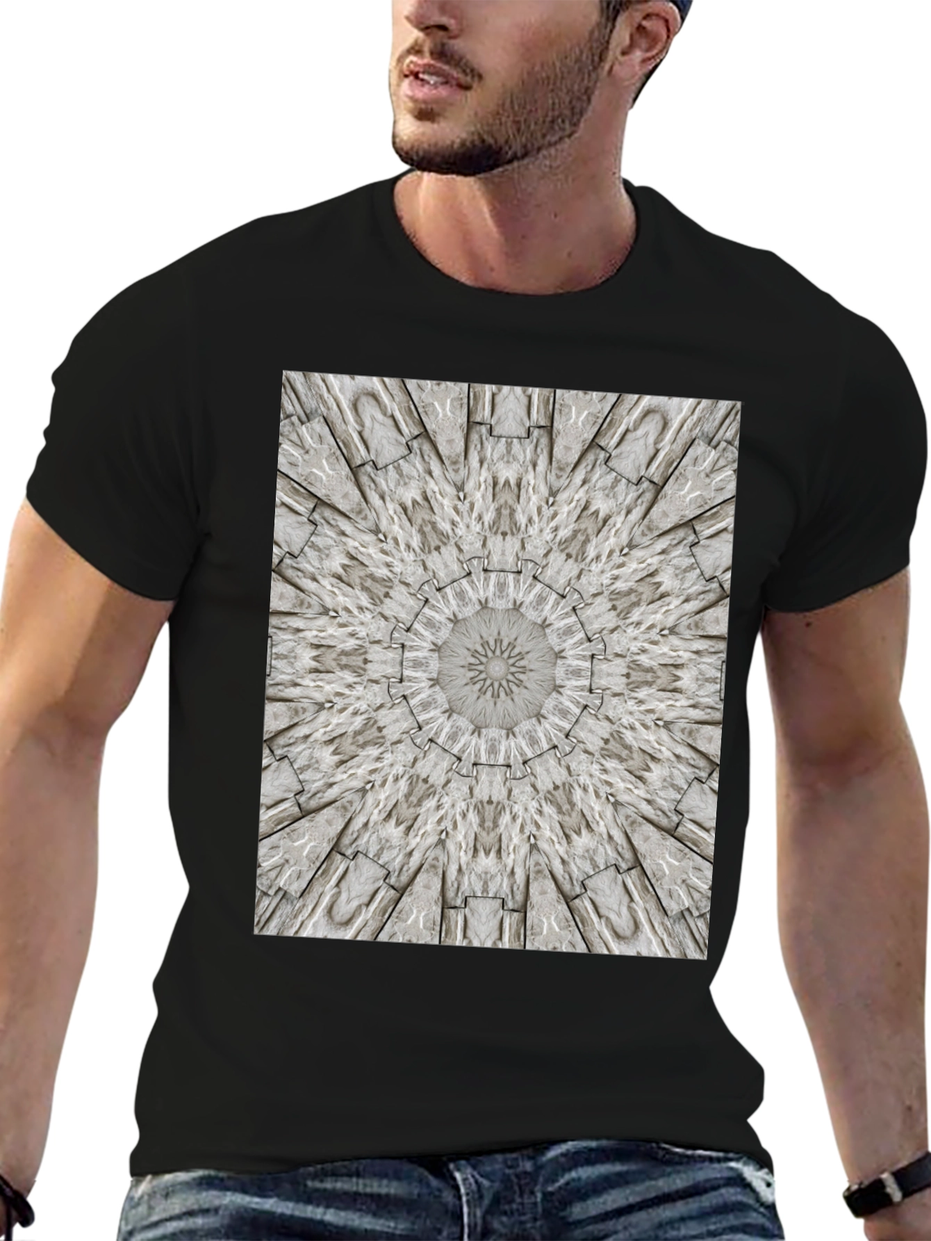 Kaleidoscope Stone Pattern Graphic Tee