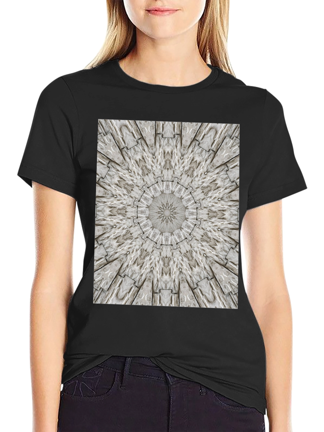Kaleidoscope Stone Pattern Graphic Tee