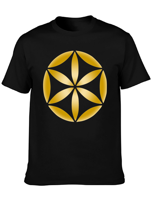 Geometric Flower of Life Graphic Tee