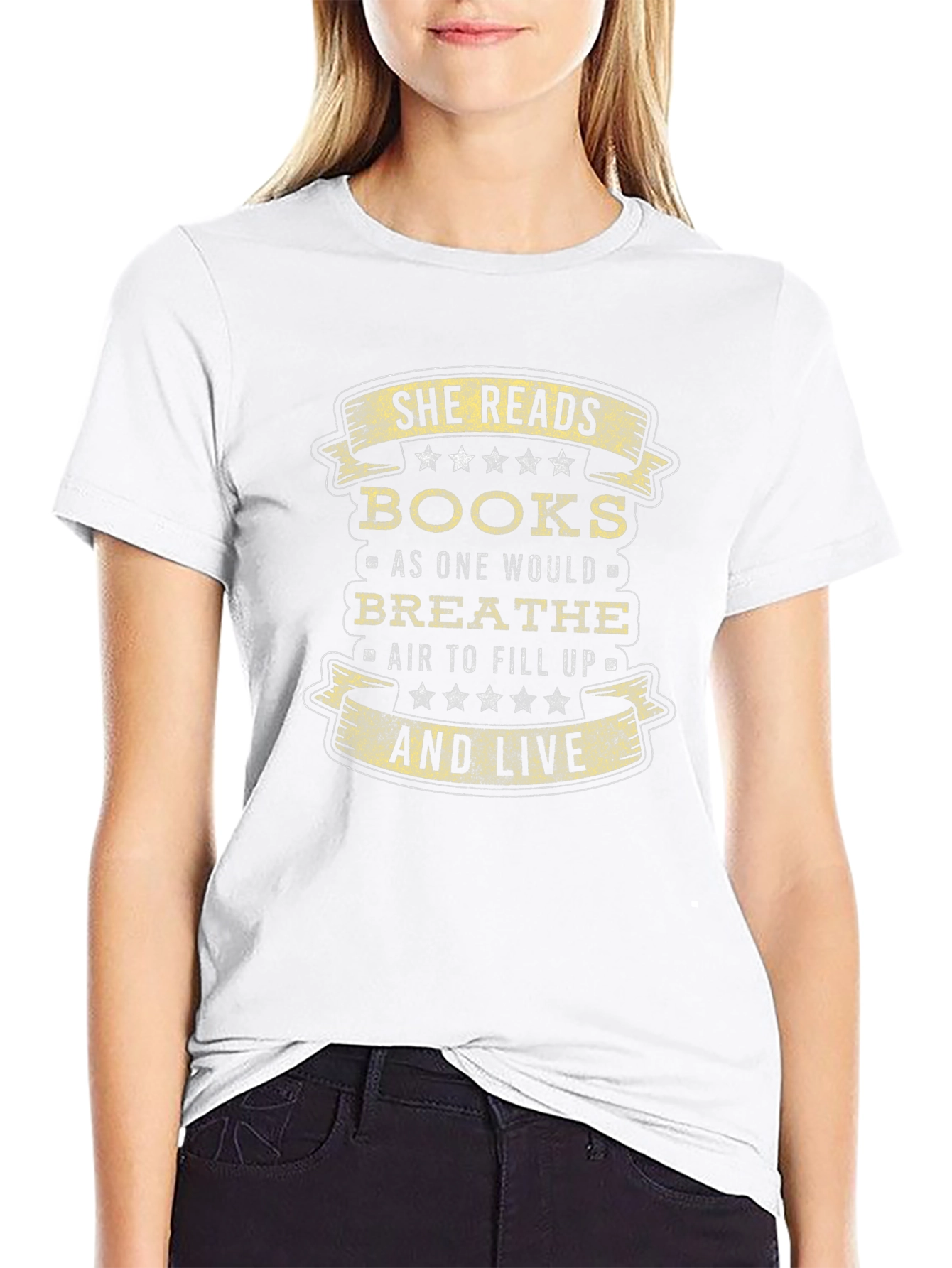 She Reads Books T-Shirt - Book Lover Tee