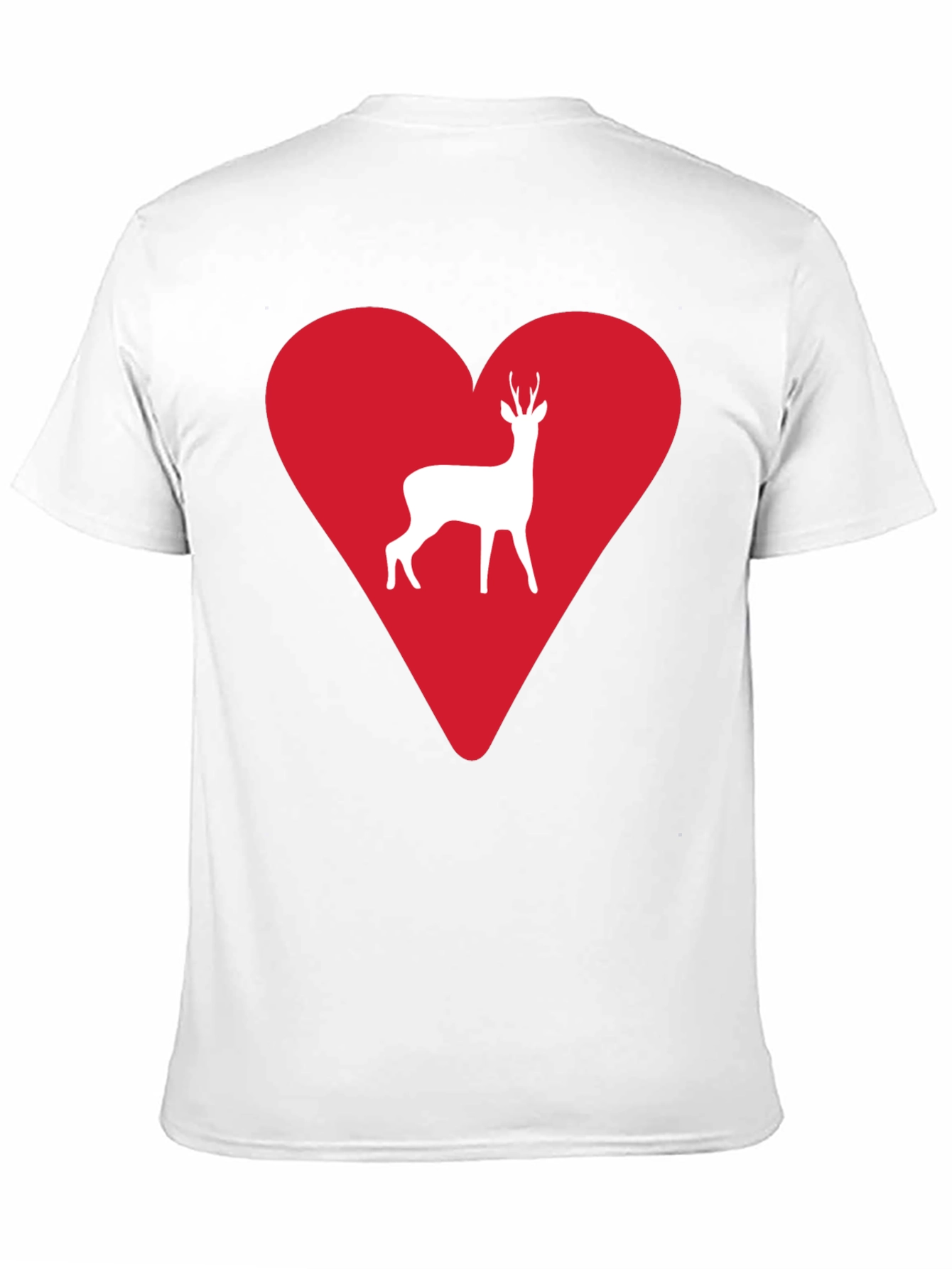 Deer Heart Graphic Tee - Mens Black T-Shirt