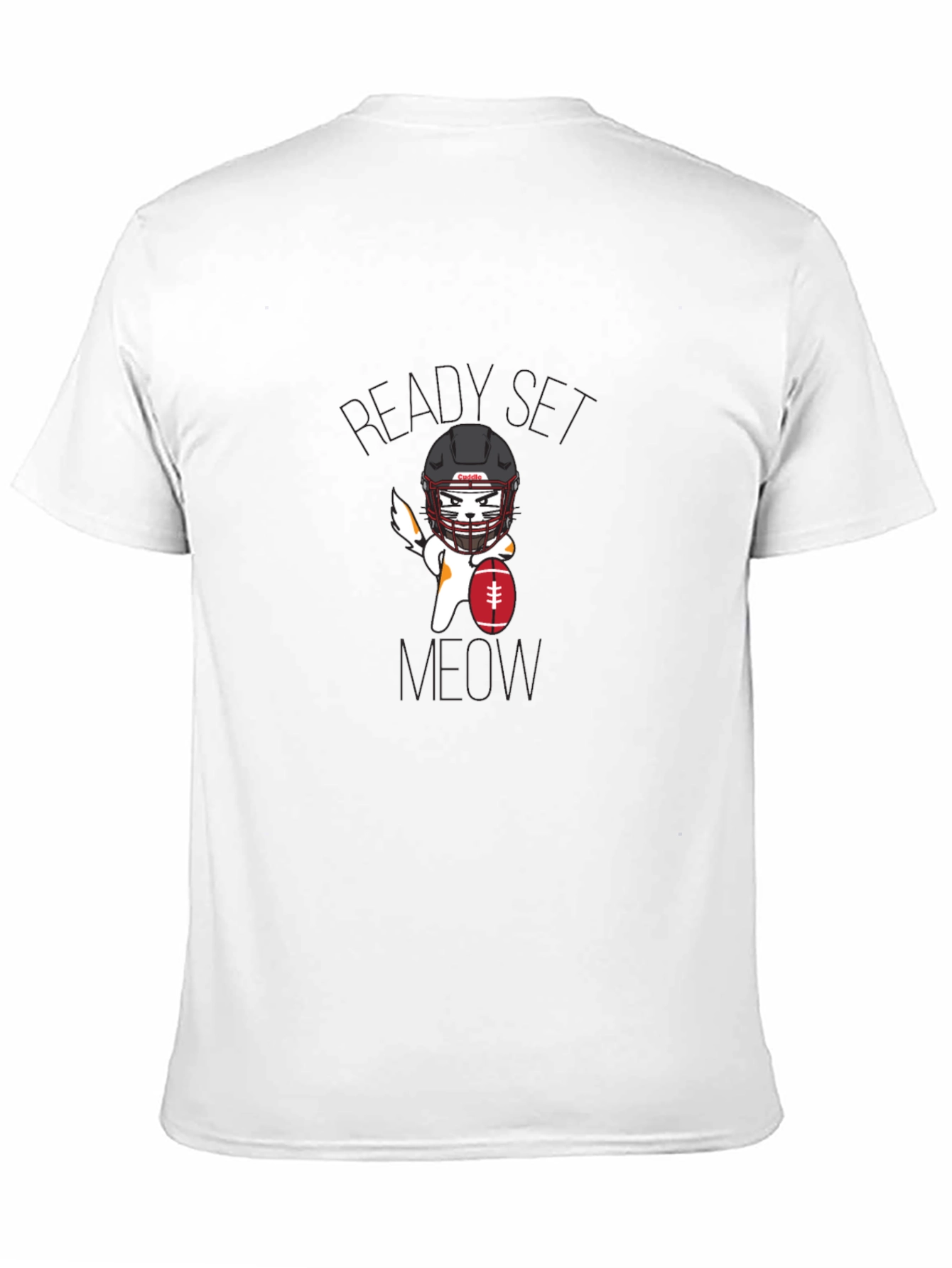 Ready Set Meow Football T-Shirt