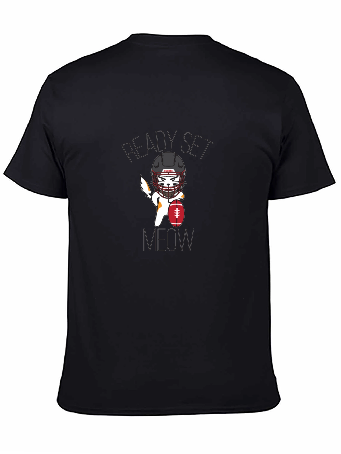Ready Set Meow Football T-Shirt