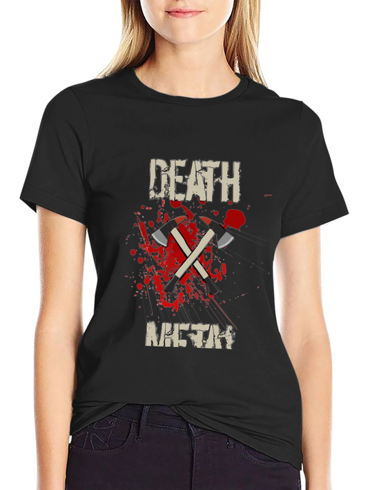 Death Metal Axes T-Shirt - Graphic Tee for Metal Fans