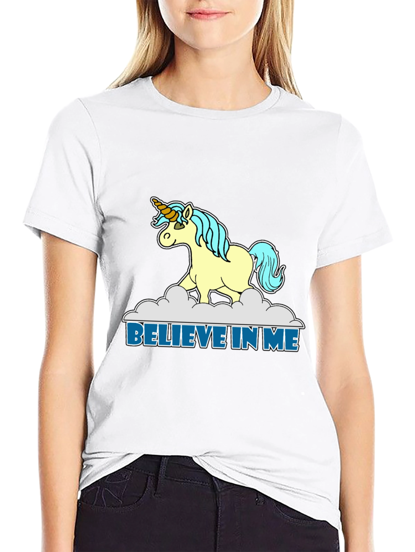 Believe in Me Unicorn Graphic T-Shirt