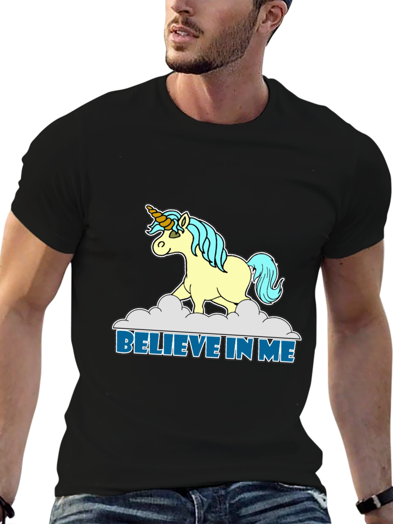 Believe in Me Unicorn Graphic T-Shirt