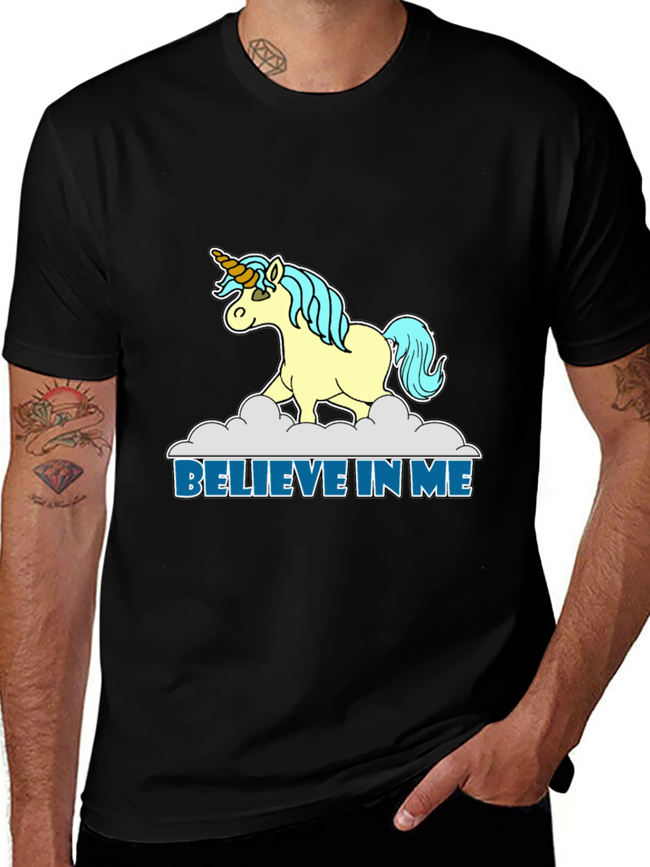 Believe in Me Unicorn Graphic T-Shirt