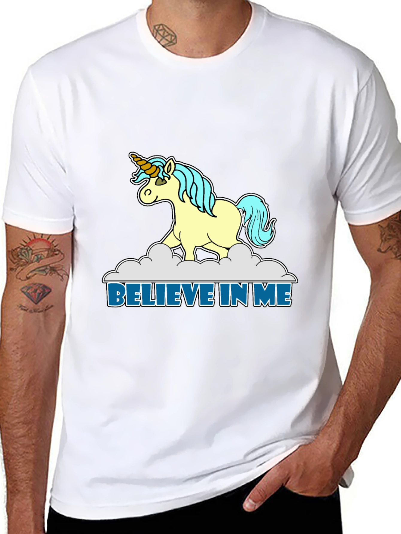 Believe in Me Unicorn Graphic T-Shirt