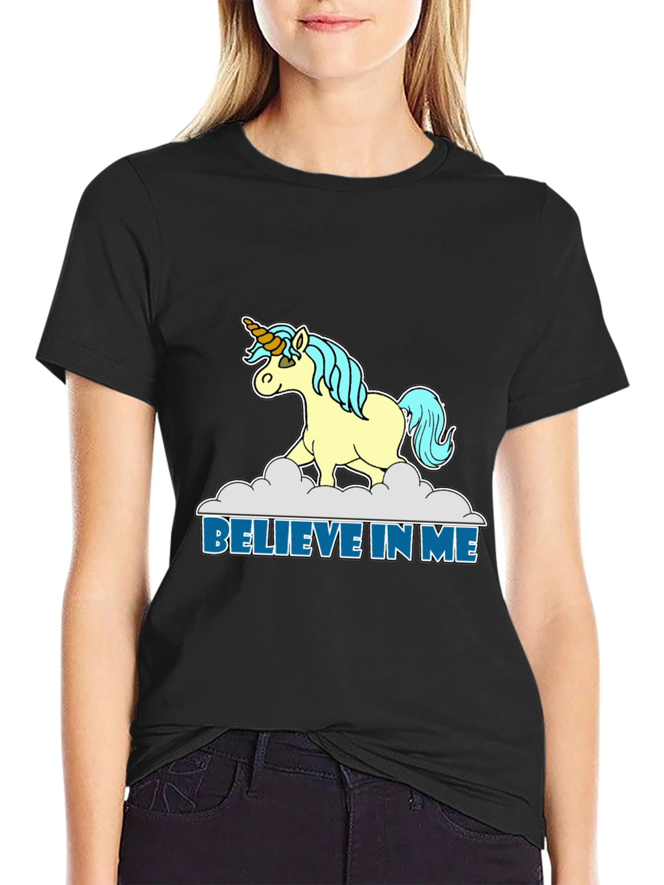 Believe in Me Unicorn Graphic T-Shirt