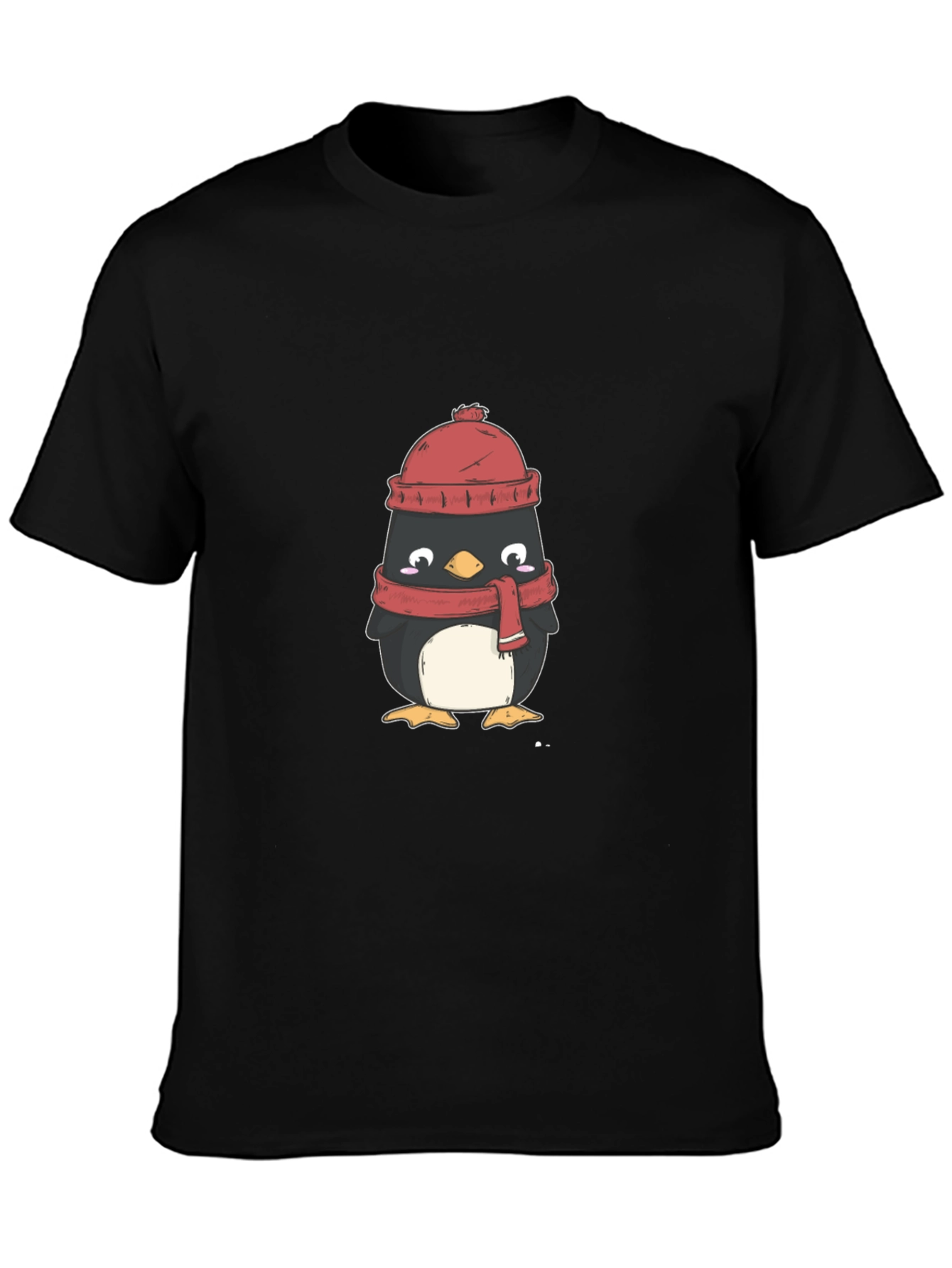 Winter Penguin Graphic Tee - Cozy Comfort