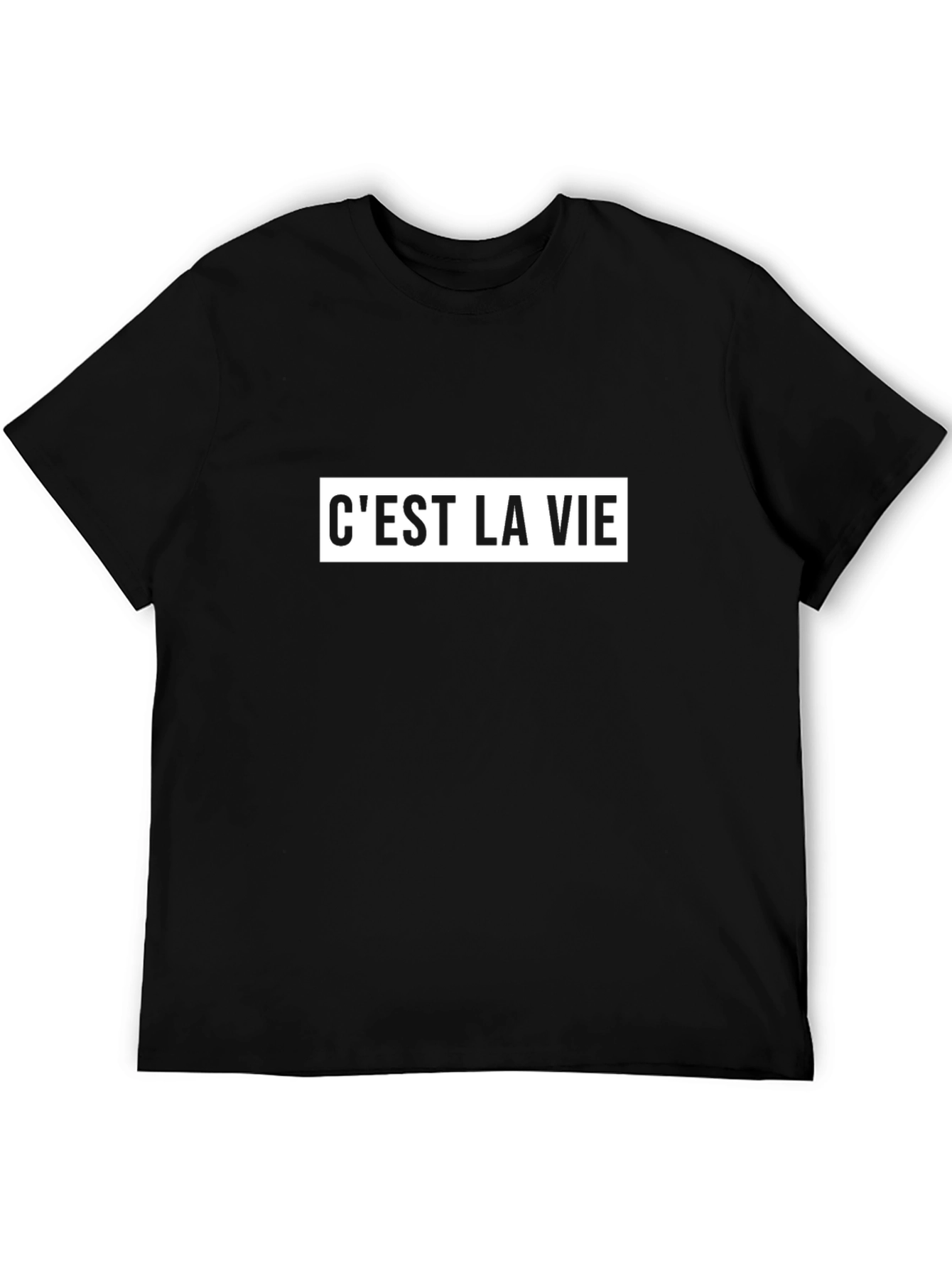 Cest La Vie Graphic Tee - Black T-Shirt