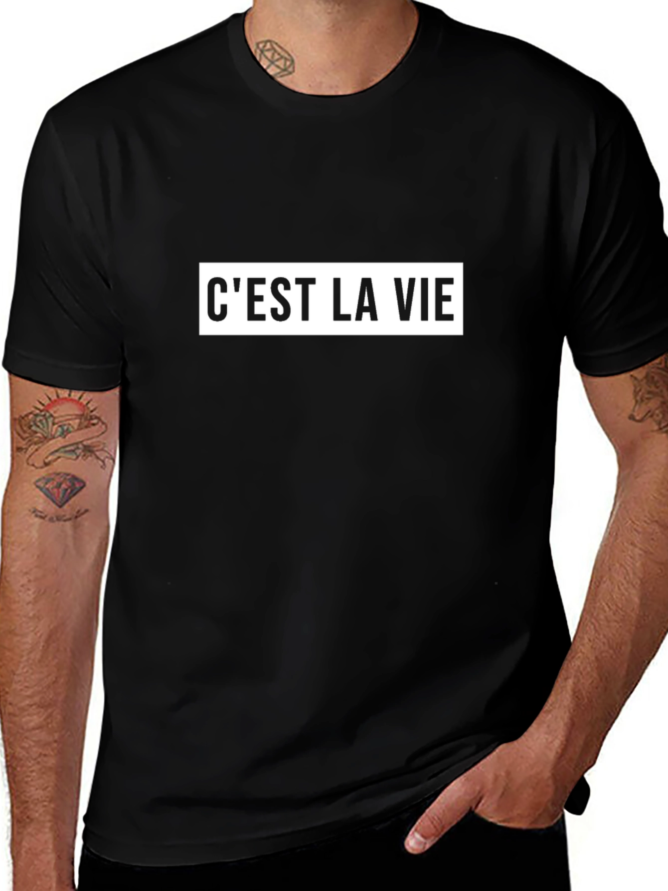 Cest La Vie Graphic Tee - Black T-Shirt