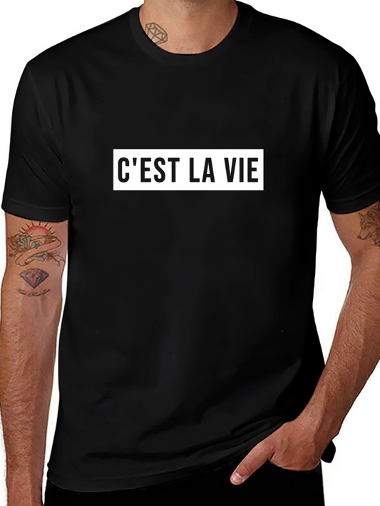Cest La Vie Graphic Tee - Black T-Shirt