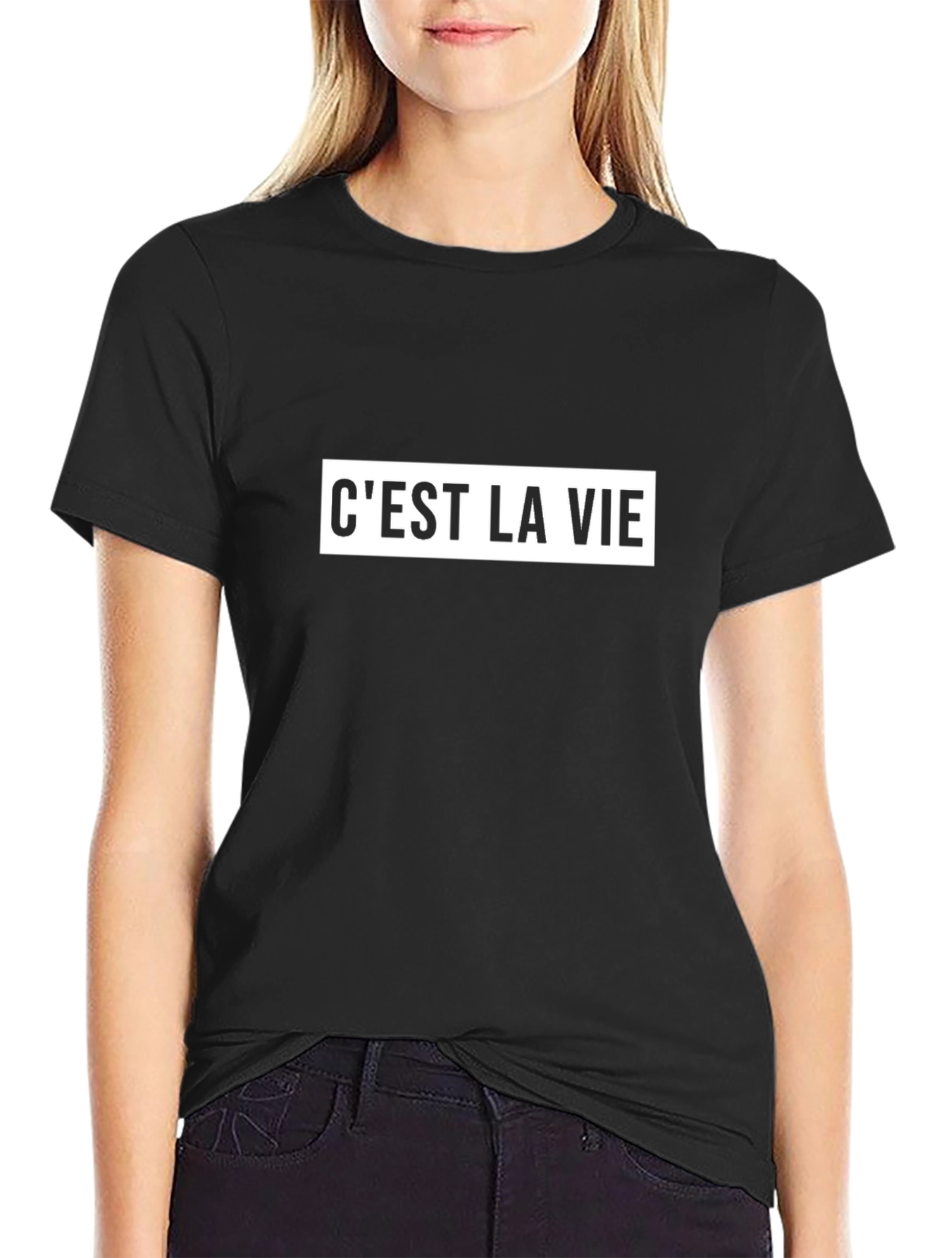 Cest La Vie Graphic Tee - Black T-Shirt