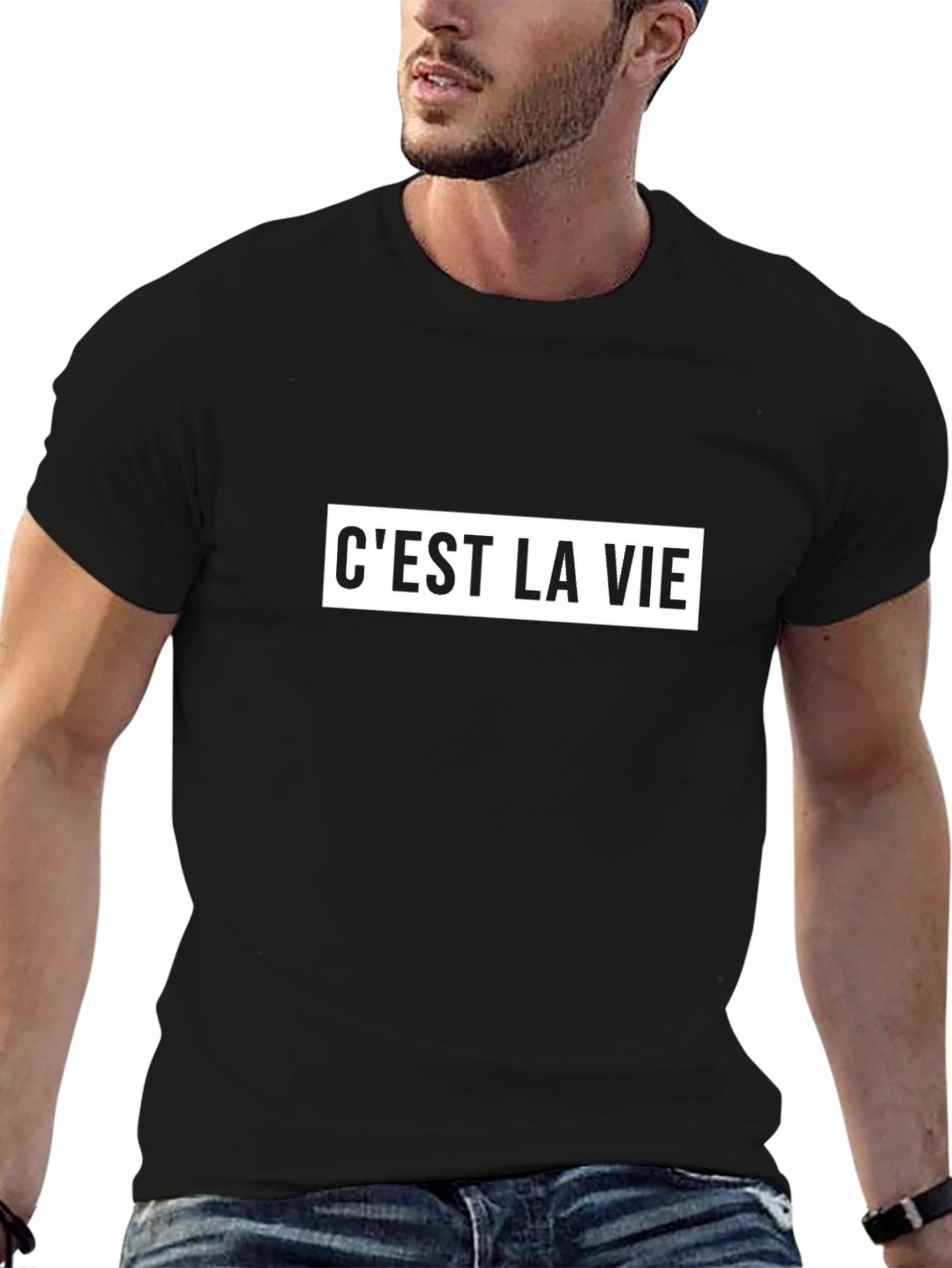 Cest La Vie Graphic Tee - Black T-Shirt