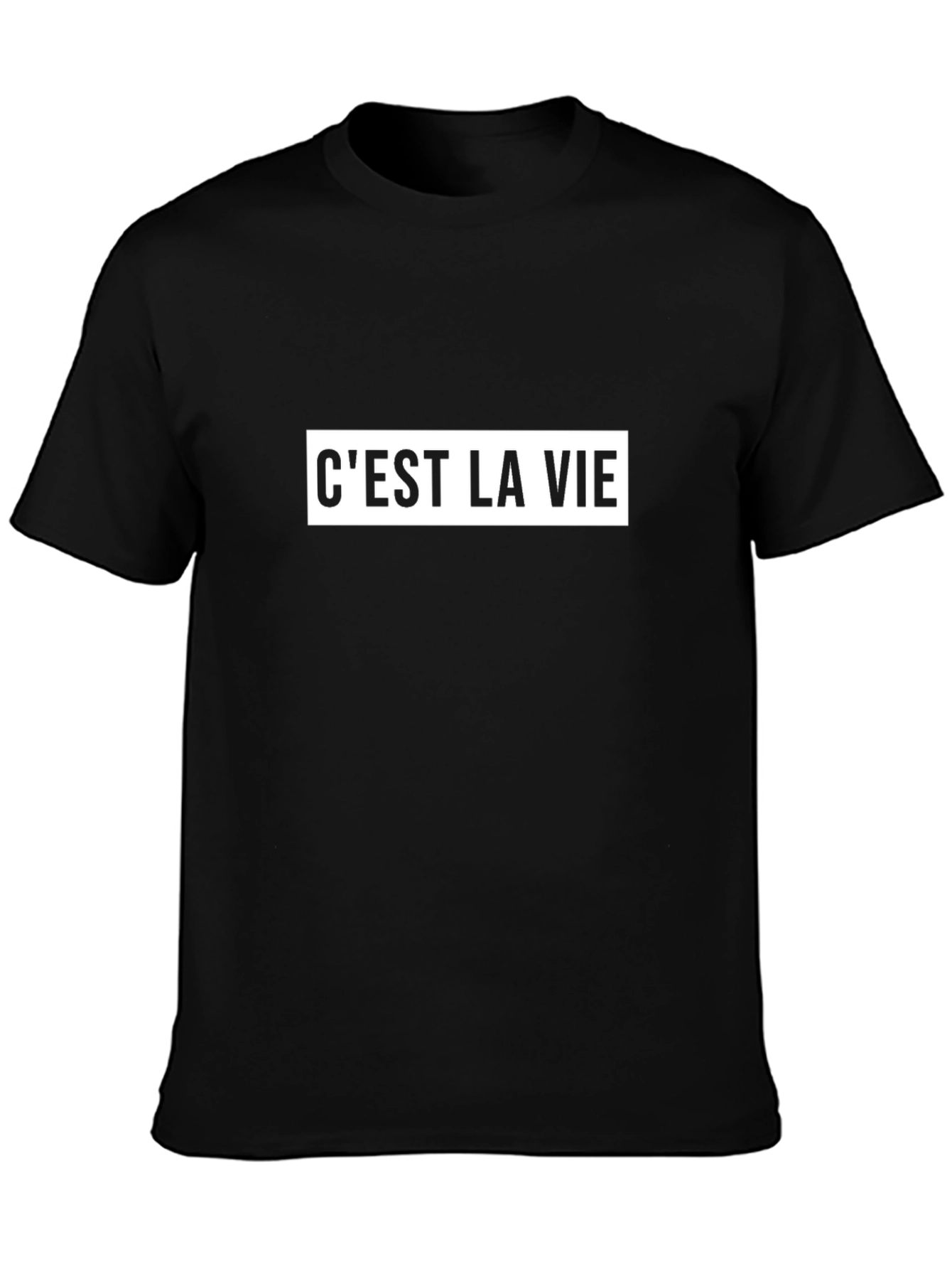 Cest La Vie Graphic Tee - Black T-Shirt