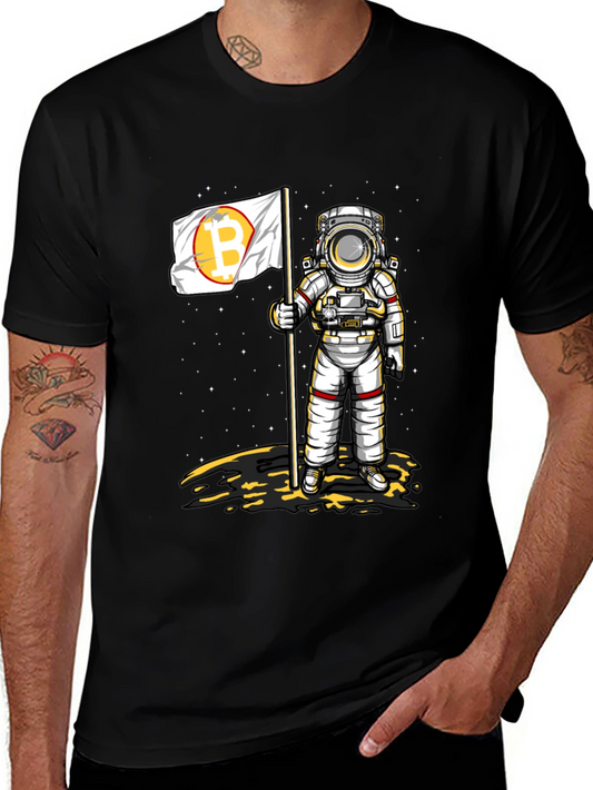Bitcoin Astronaut T-Shirt - Crypto Space Explorer