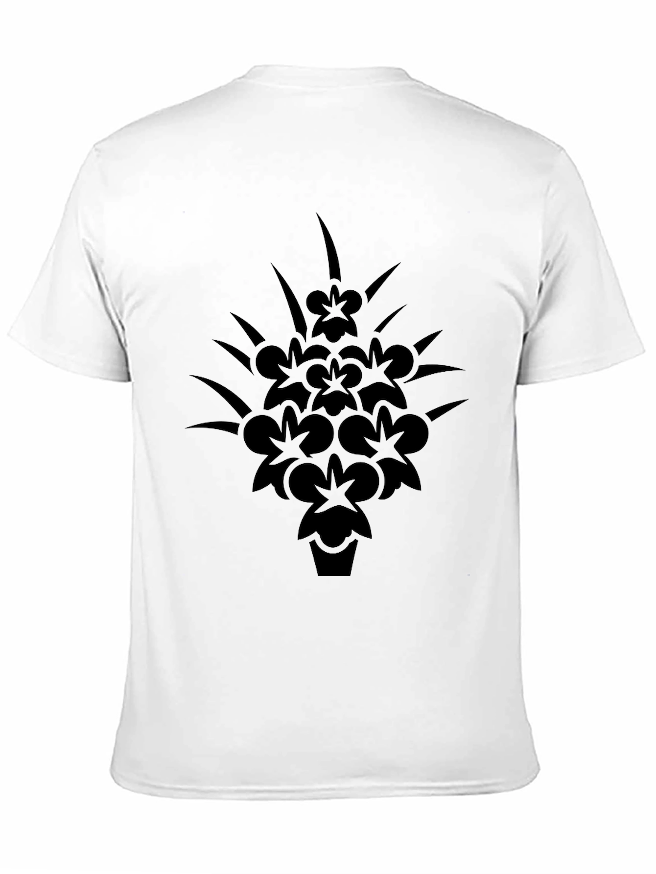 Floral Graphic Black T-Shirt - Modern Casual Tee