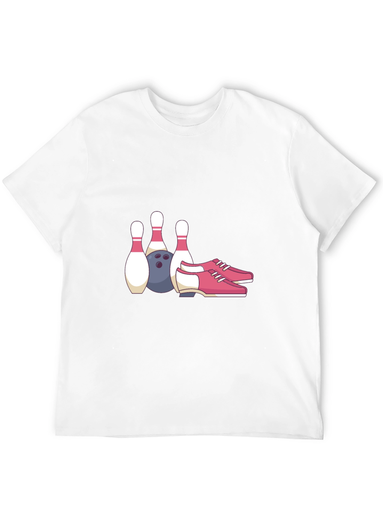 Bowling Pins Ball & Shoes Graphic Tee