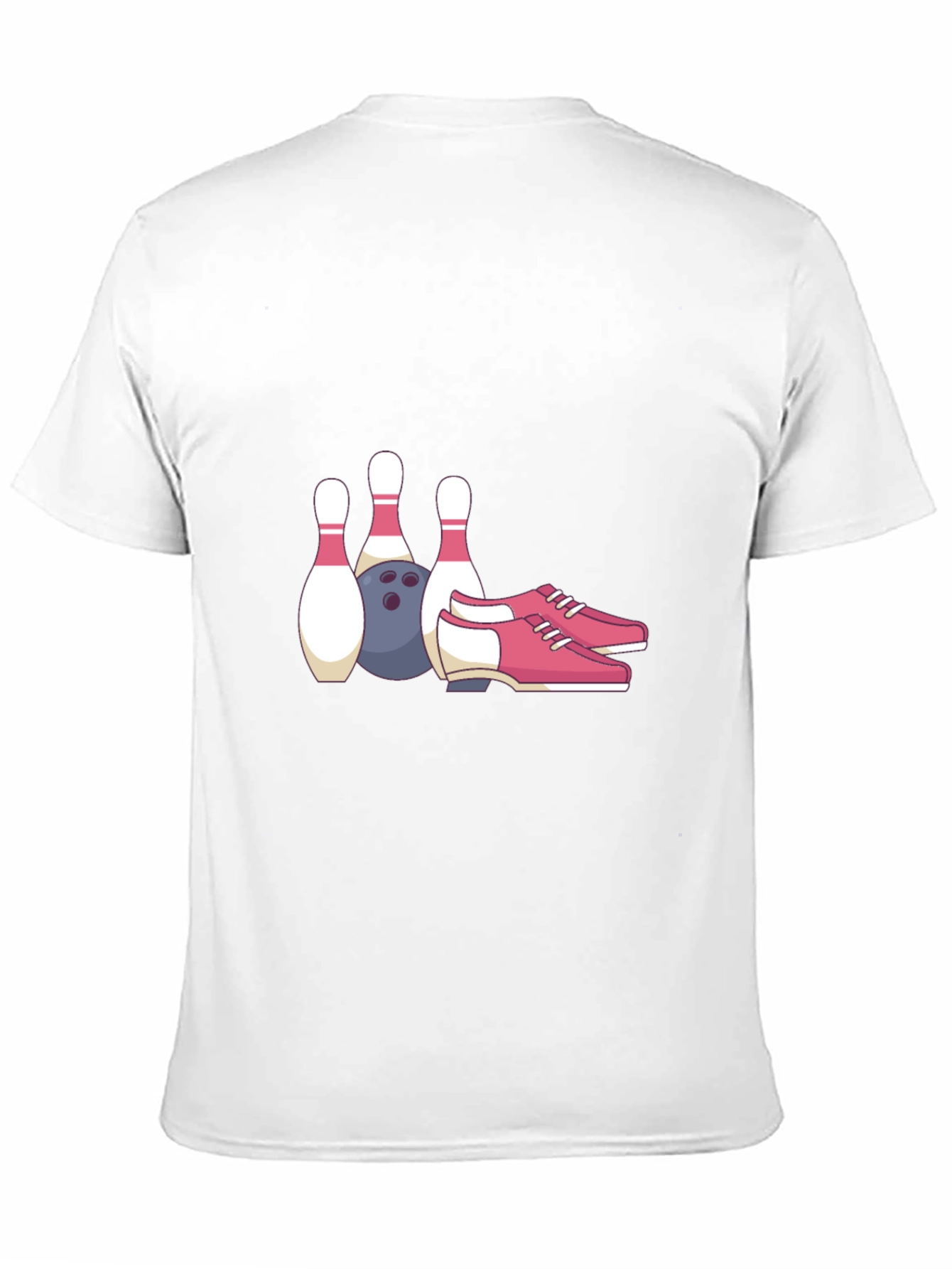 Bowling Pins Ball & Shoes Graphic Tee